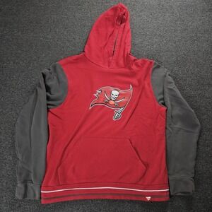 Tampa Bay Buccaneers Hoodie Men's Large NFL Shop Fanatics Football Red Logo